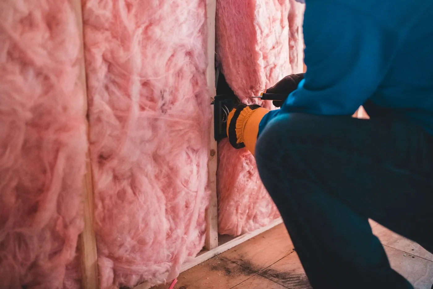 Instalace tepelné izolace z minerální vlny